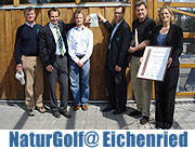 Golf und Natur: Bronze-Zertifikat für den Golfclub München Eichenried wurde am 22. April 2010 überreicht (Foto: Golfclub München Eichenried)